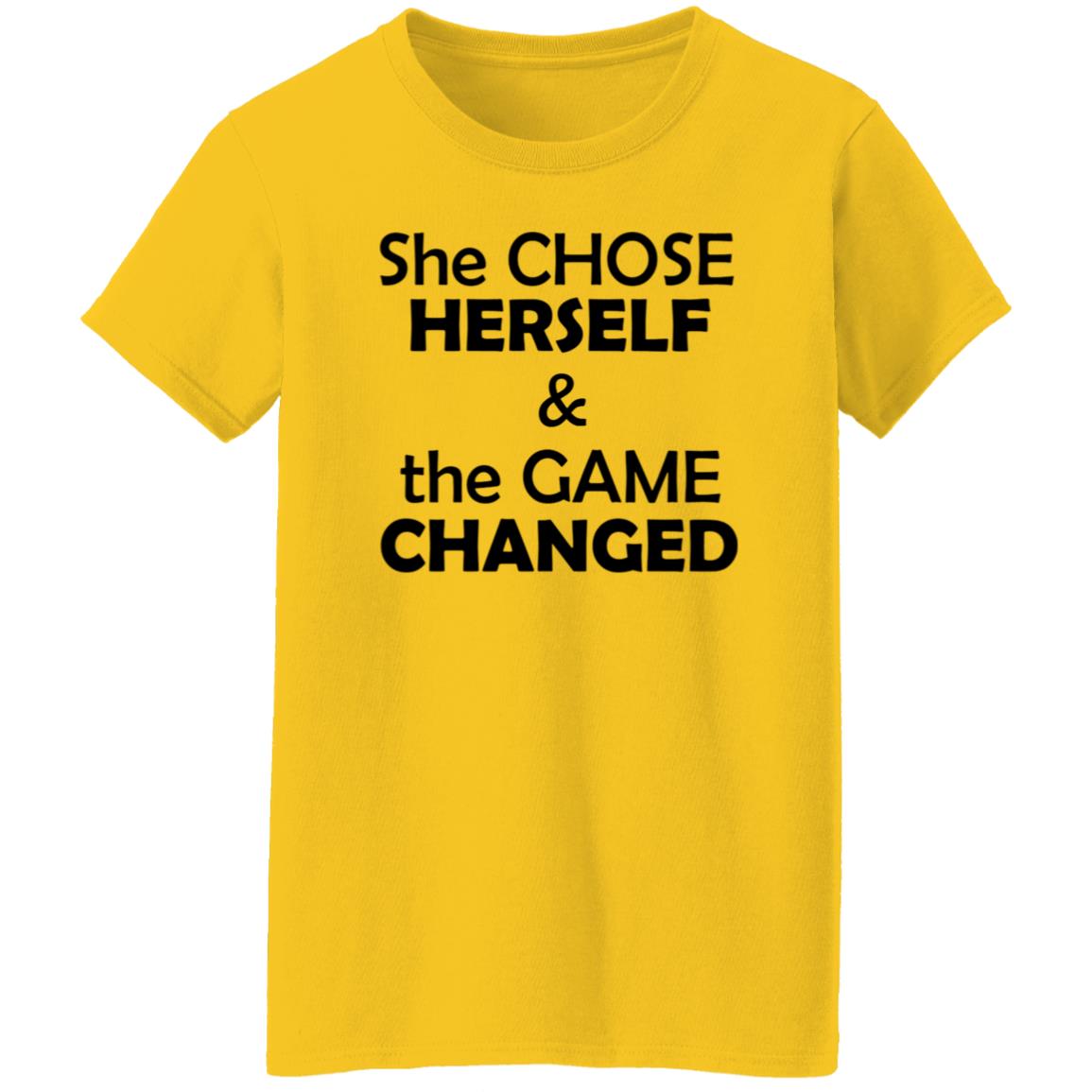 She Chose Herself And The Game Changed T-Shirt