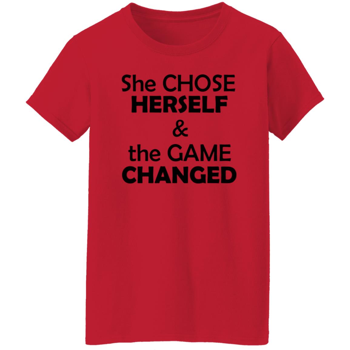 She Chose Herself And The Game Changed T-Shirt