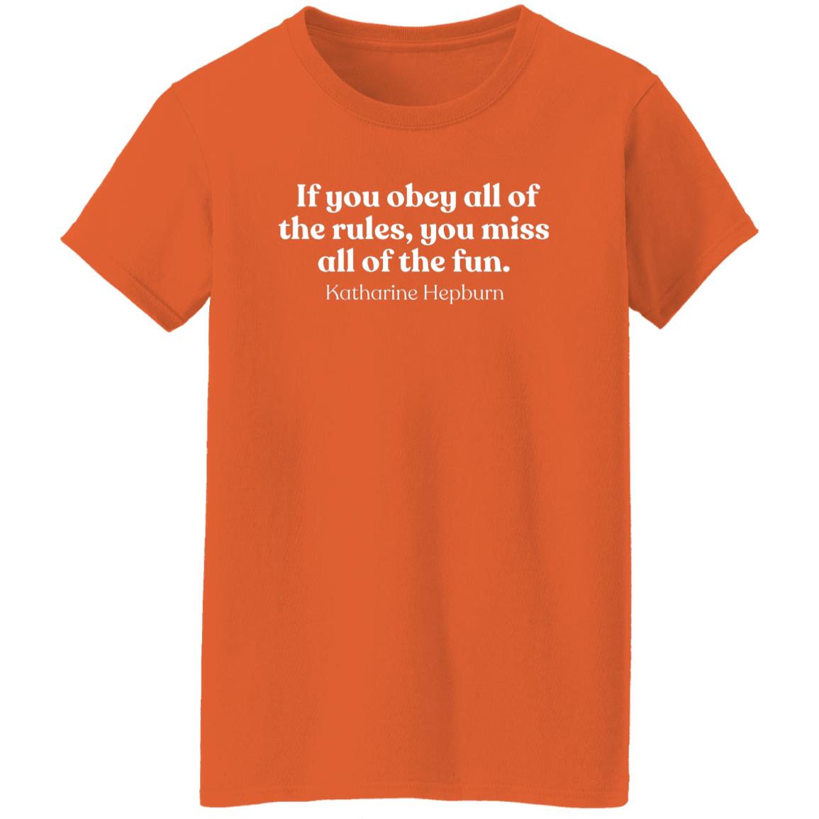 Katharine Hepburn Quote T-Shirt