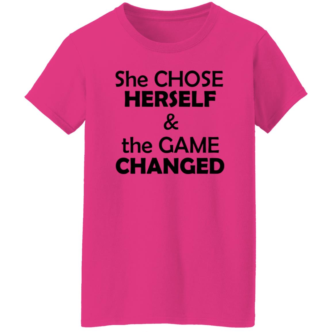 She Chose Herself And The Game Changed T-Shirt