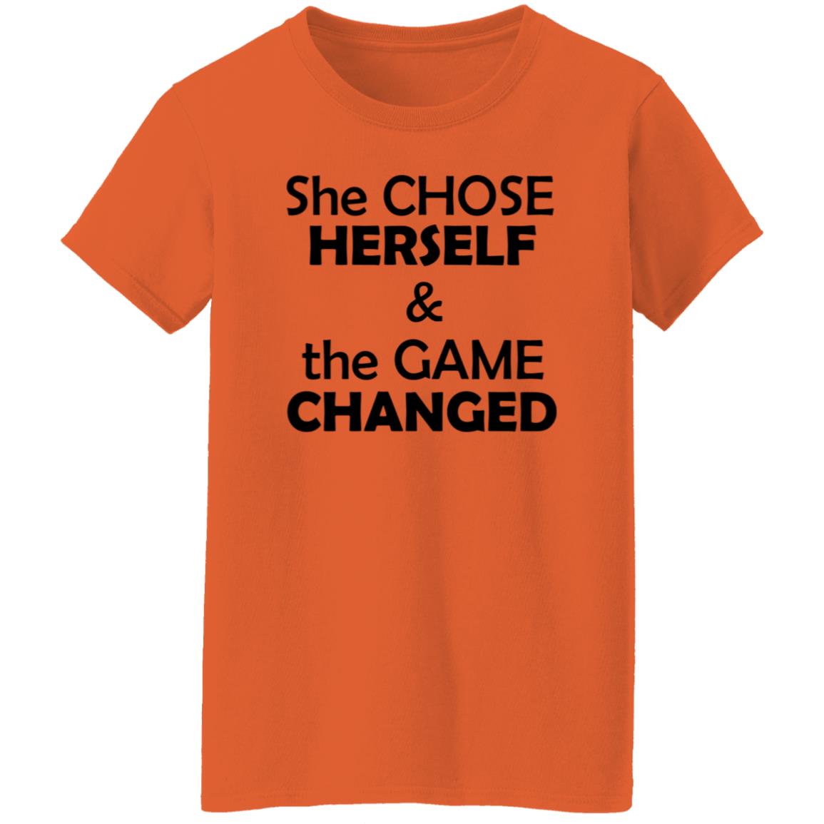 She Chose Herself And The Game Changed T-Shirt