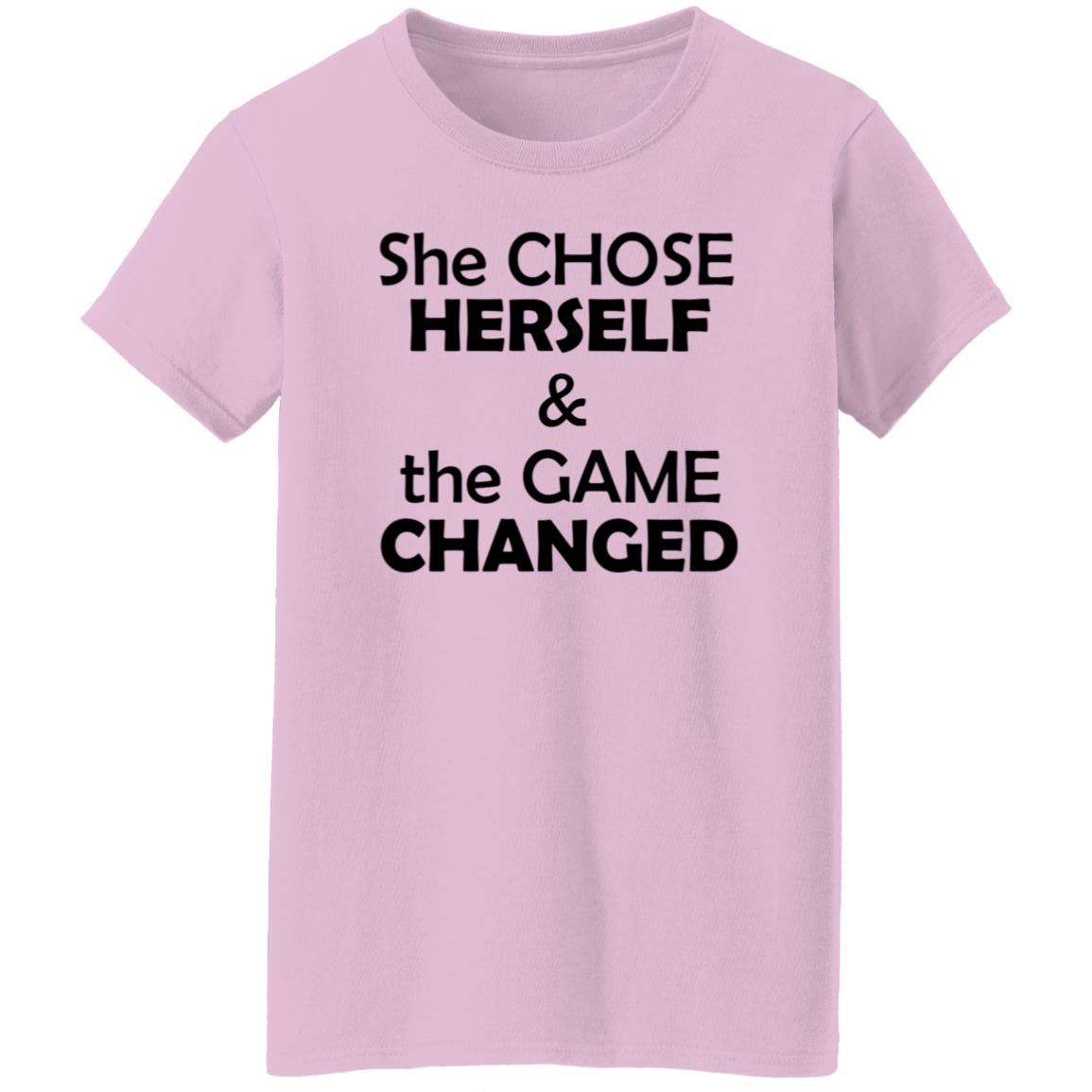 She Chose Herself And The Game Changed T-Shirt