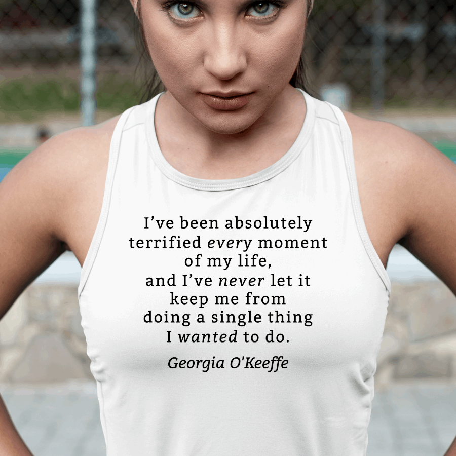 Georgia O'Keeffe Quote Tank