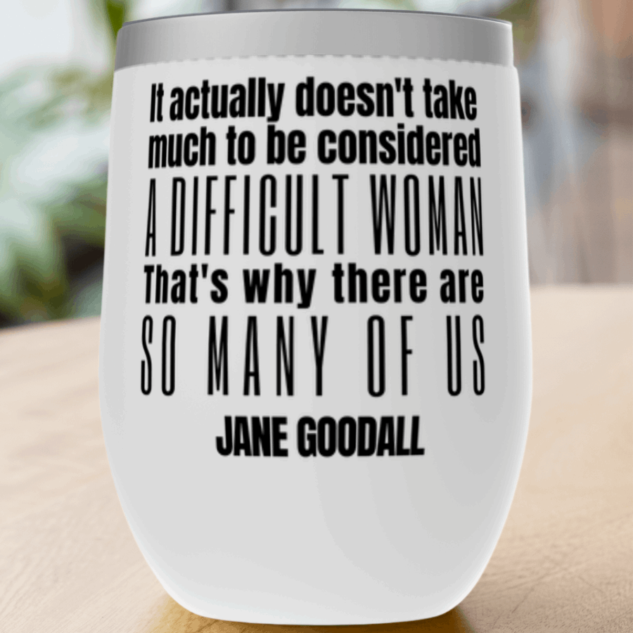 Jane Goodall Quote Tumbler