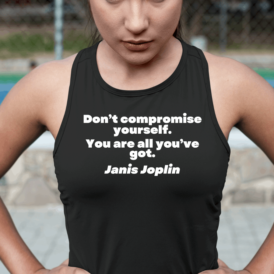 Janis Joplin Quote Tank