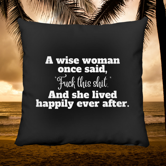 Wise Woman Throw Pillow